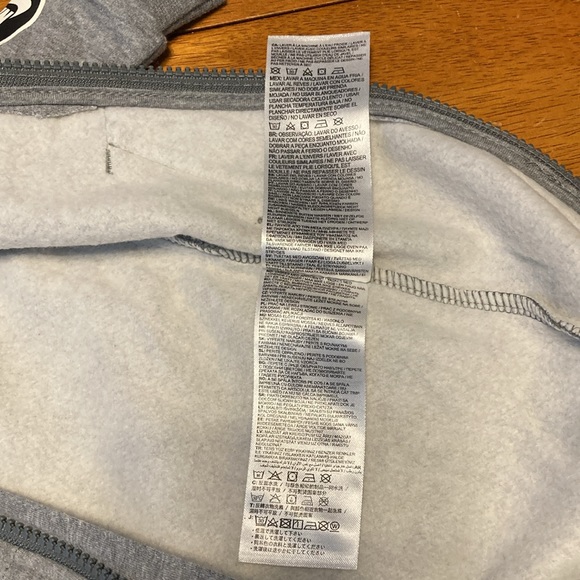 Nike Kids Size Newborn Grey Hooded Have a Nike Day Zip Up Coveralls Streetwear - Picture 8 of 9